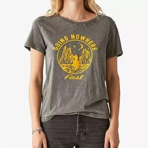 Lucky Brand Women's Cotton Going Nowhere Graphic T-Shirt